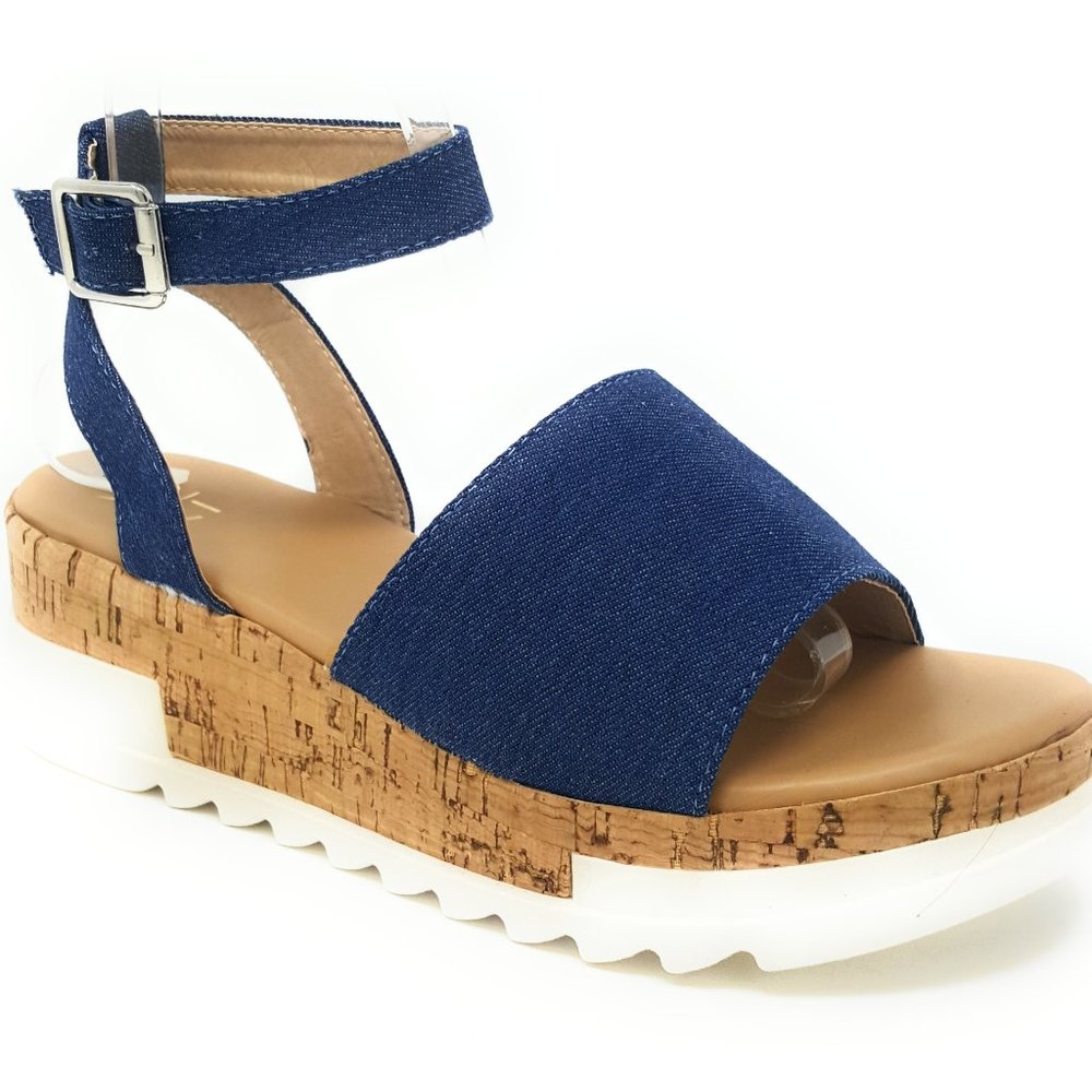 Thick & Thin Strap Women Wedge Sandal YB45